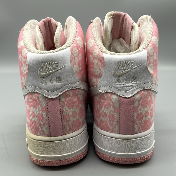 Nike Air Force 1 Perfect Pink White Floral High Top Sneakers 334031-611 Size 9 - Picture 5 of 11